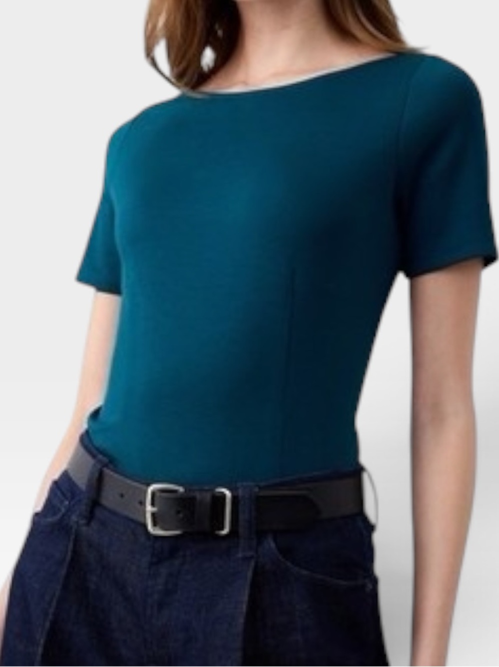 Banana Republic Scuba Seamed Top